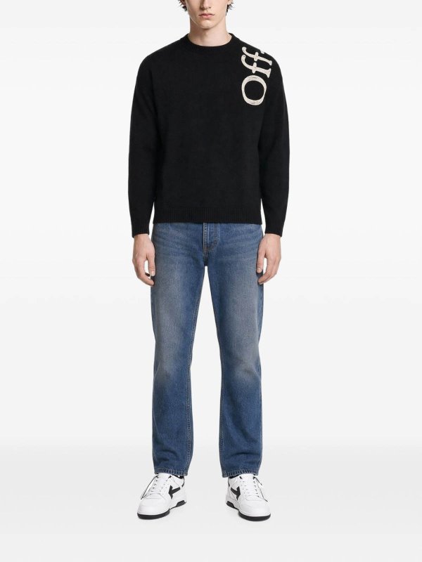 The Best Shops OFF-WHITE: クルーネック - クルーネック - 黒