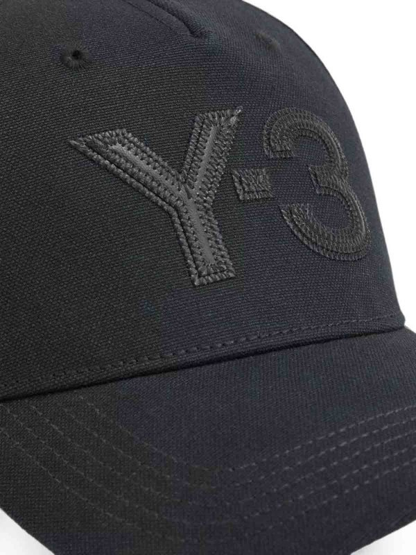 The Best Shops Y-3: hats & caps - Logo cotton baseball cap