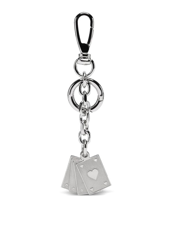 Maison Margiela: キーホルダー - キーホルダー - 銀