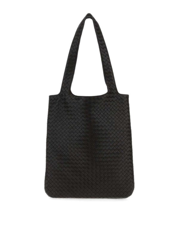 BOTTEGA VENETA: トートバッグ - トートバッグ - ダークブラウン