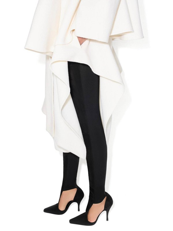 Wool scarf coat shop online: Alaïa