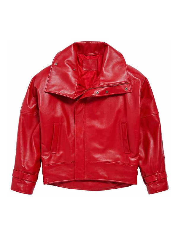 BALENCIAGA: casual jackets - Big collar jacket