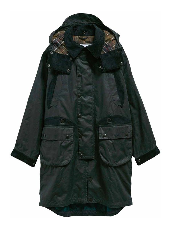 BARBOUR: casual jackets - Barbour x Norbit long waxed jacket