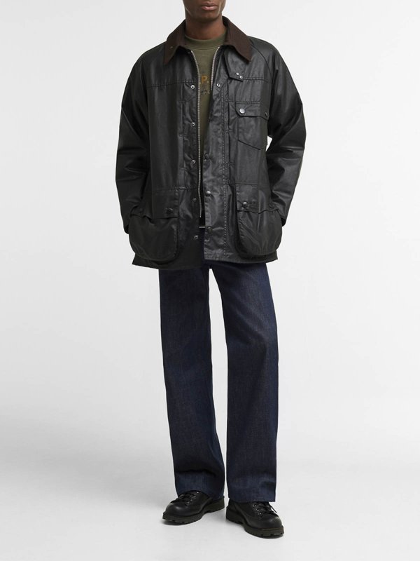 BARBOUR: casual jackets online - Barbour x A.P.C. Beaufort waxed jacket