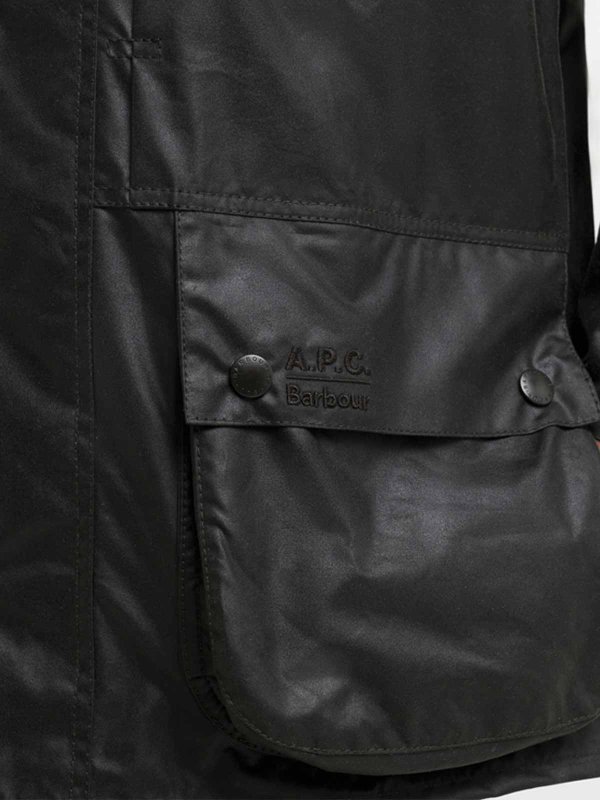 The Best Shops BARBOUR: Barbour x A.P.C. Beaufort waxed jacket