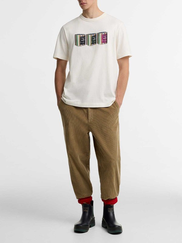 The Best Shops BARBOUR: t-shirts - Paul Smith x Barbour Tinned print T-shirt