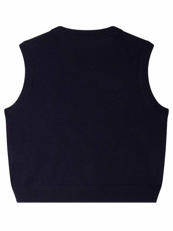 Bonpoint: crew necks online - Maelle sleeveless cherry jumper