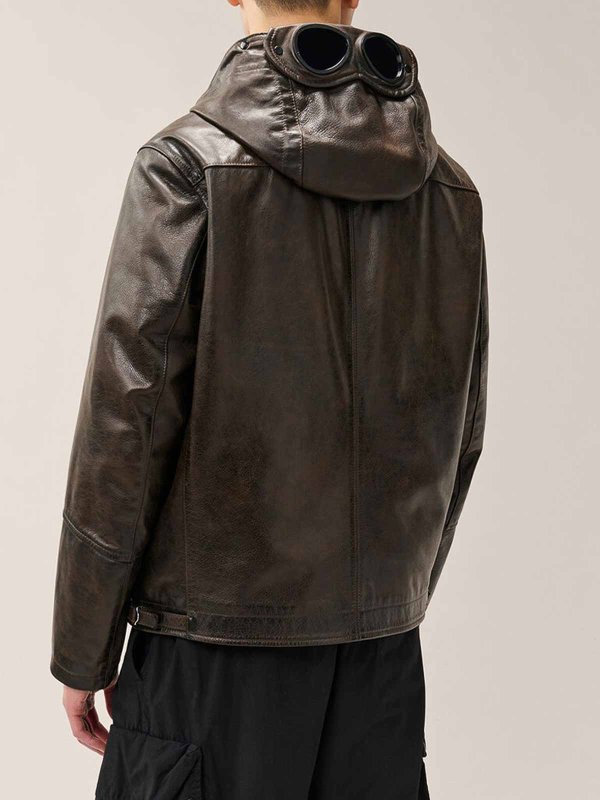 The Best Shops C.P. COMPANY: casual jackets - Goggle leather jacket