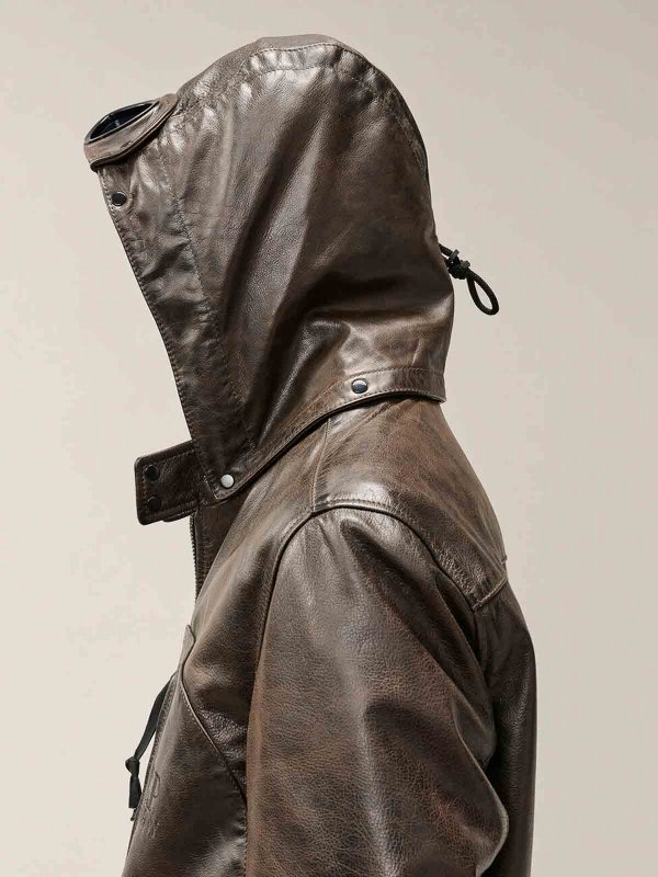 C.P. COMPANY buy online Goggle leather jacket