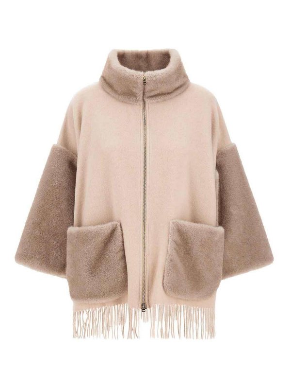 HERNO: Capes & Ponchos - Cape - Nude