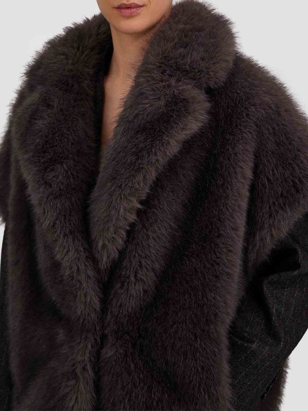 Long-pile fur-touch gilet shop online: HERNO
