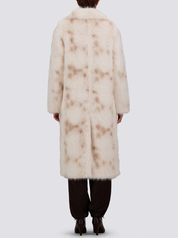 Lynx-effect fur-touch coat shop online: HERNO