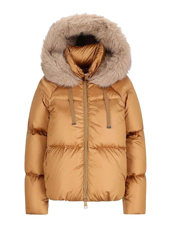 HERNO: padded jackets - Short hooded down jacket