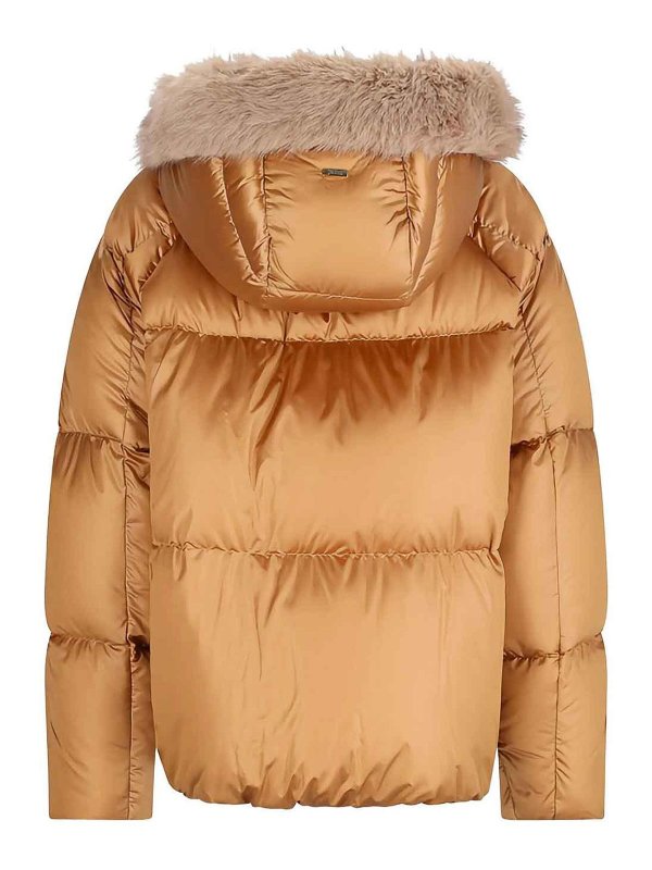 HERNO: padded jackets online - Short hooded down jacket