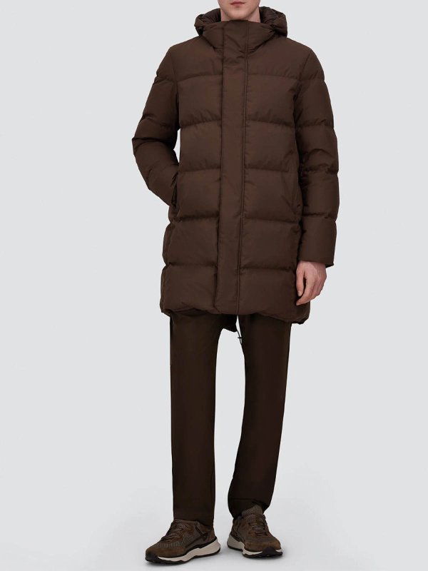 HERNO: knee length coats online - 2-layer Windstopper jacket