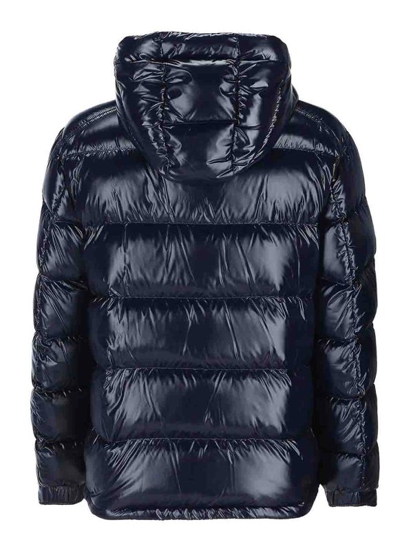 HERNO: padded jackets online - Glossy hooded down jacket