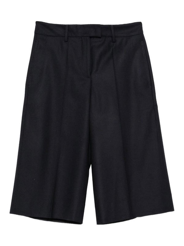 INCOTEX: Trousers Shorts - Iola pleated tailored shorts
