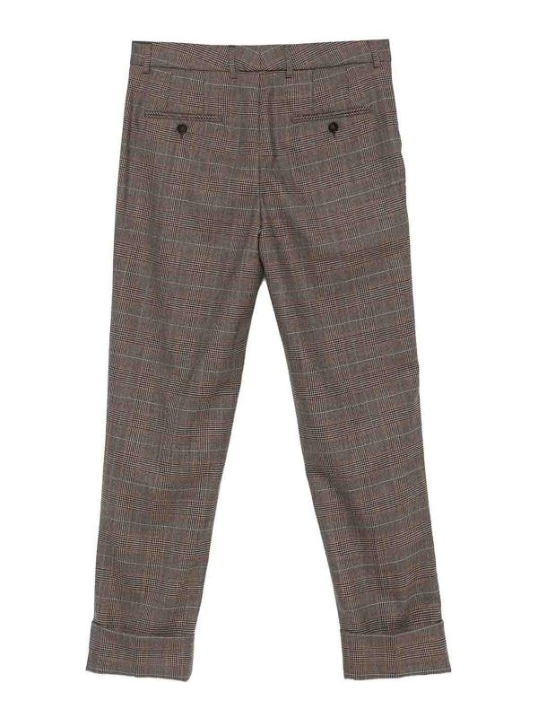 INCOTEX: casual trousers online - Nevet Prince of Wales tailored trousers