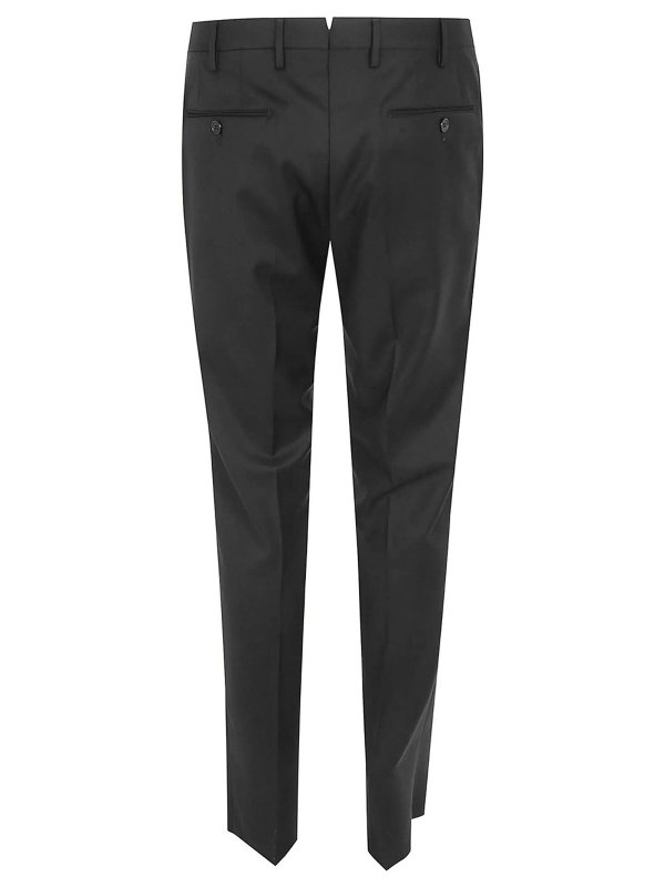 INCOTEX: casual trousers online - Pleated wool tailored trousers