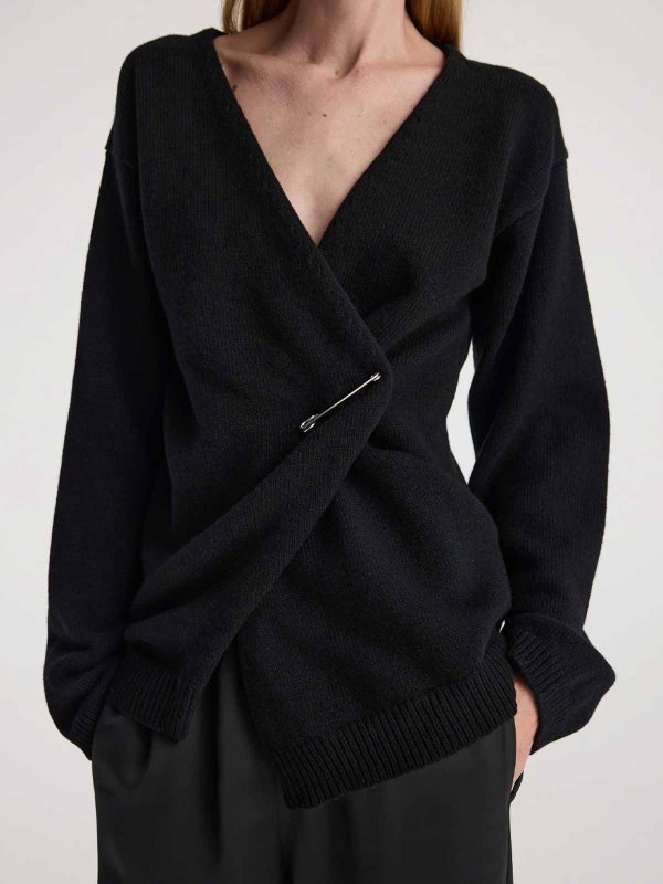 The Best Shops ROHE: Off-shoulder wrap cardigan
