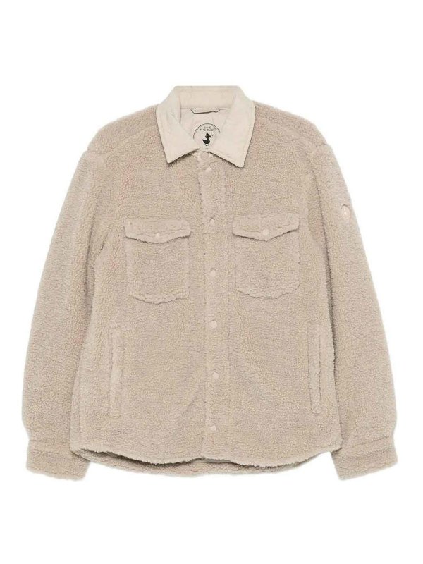 Save The Duck: shirts - Vadim fleece shirt jacket with cord collar