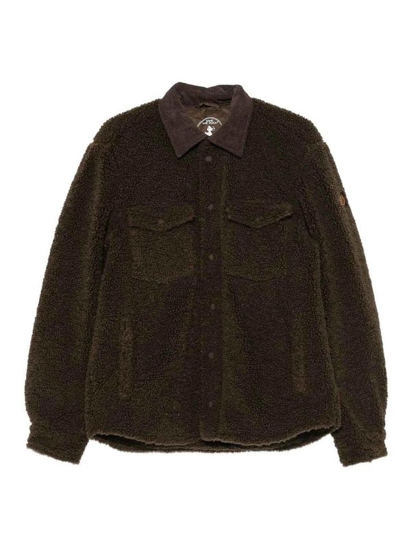 Save The Duck: shirts - Vadim fleece shirt jacket with cord collar
