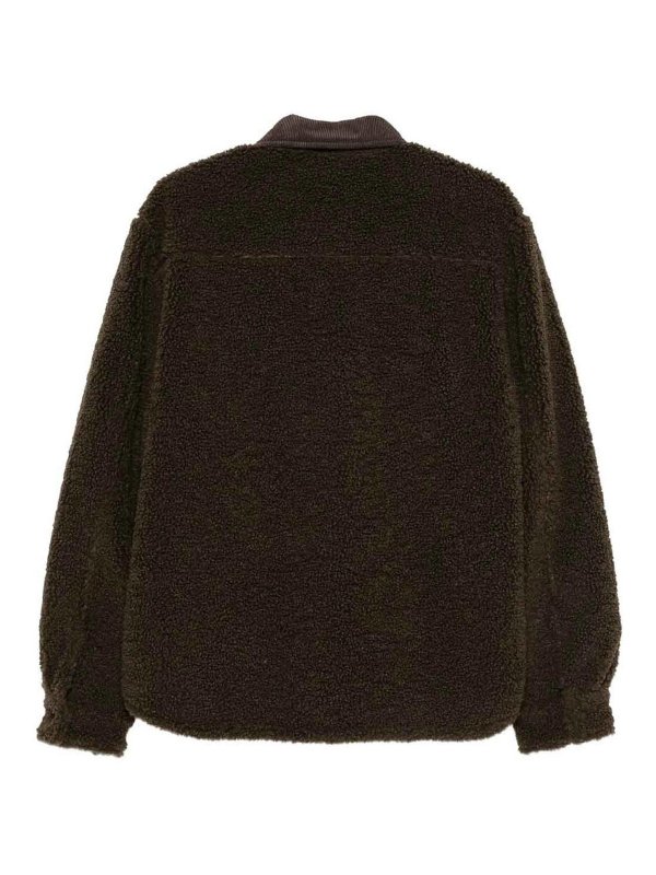 Save The Duck: shirts online - Vadim fleece shirt jacket with cord collar