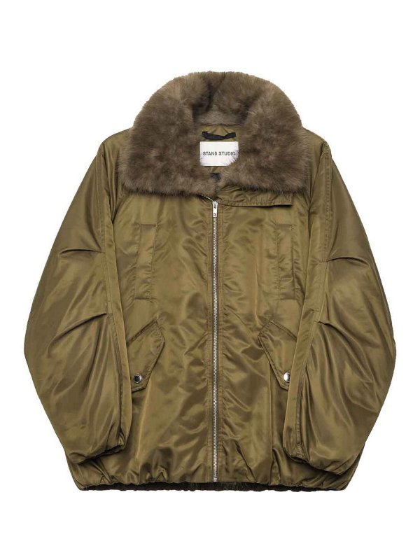 STAND STUDIO: casual jackets - Thilda glossy nylon jacket
