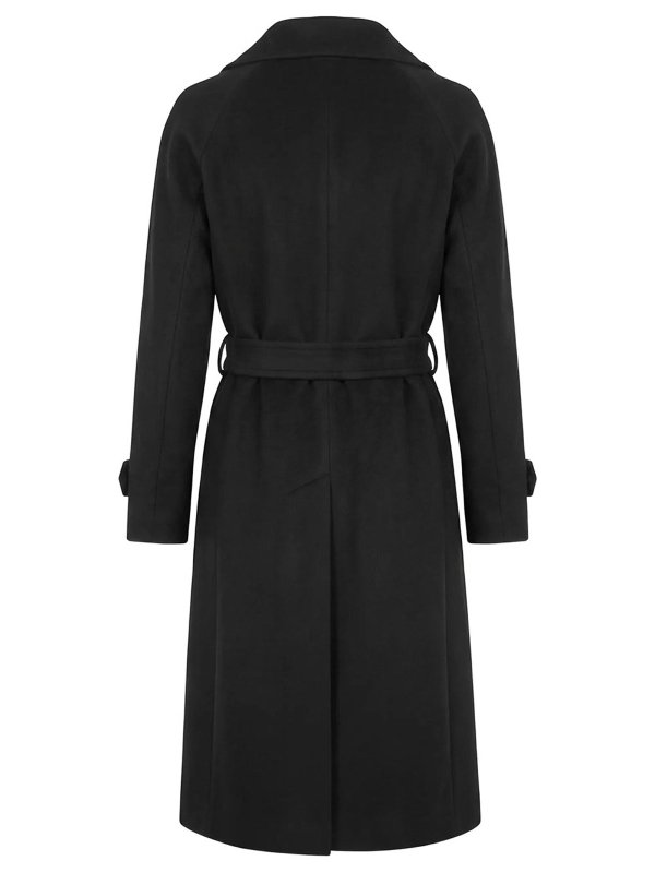 TAGLIATORE: long coats online - Henryka belted double-breasted coat
