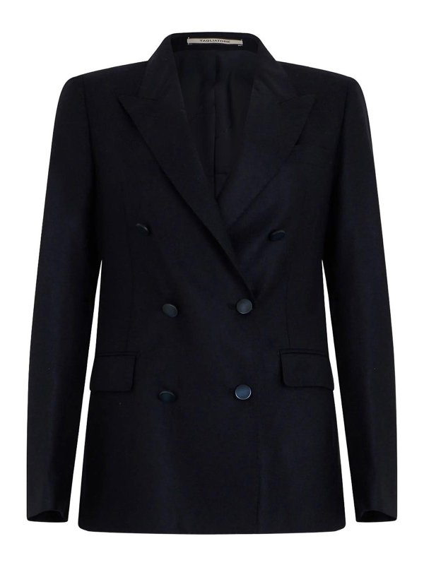 TAGLIATORE: blazers - Parigi wool cashmere double-breasted blazer