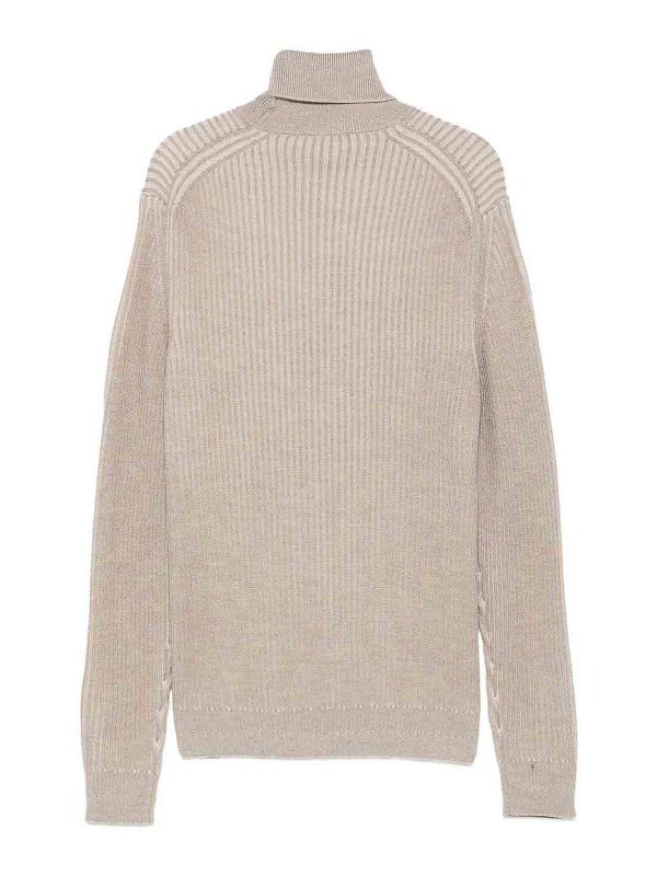 ZANONE: crew necks online - Ribbed wool turtleneck jumper
