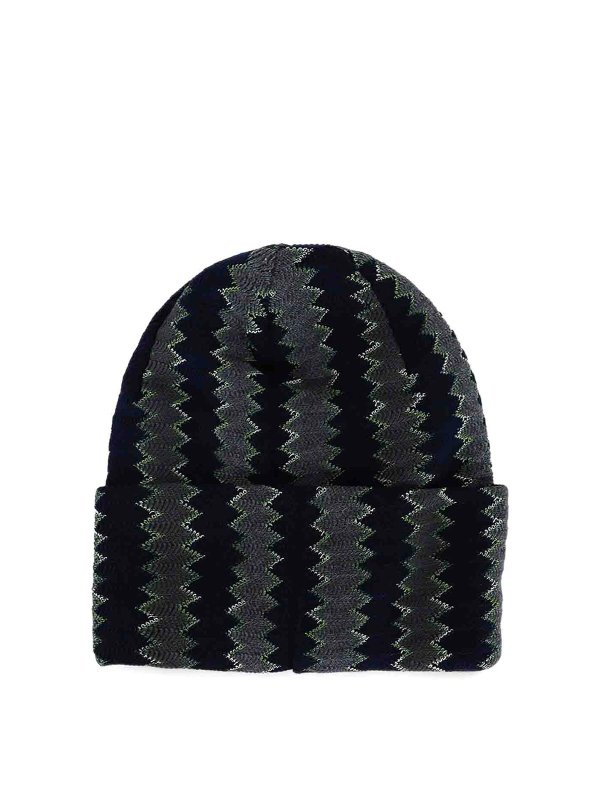 MISSONI: hats & caps - Zigzag beanie
