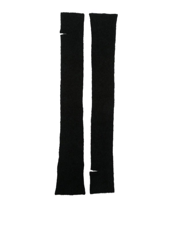 ROBERTO COLLINA: gloves online - Ribbed cashmere and silk arm warmers