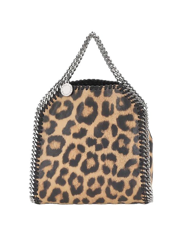 STELLA McCARTNEY: totes bags - Micro Falabella leopard tote bag