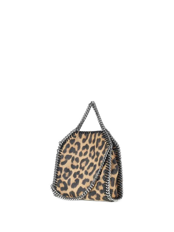 STELLA McCARTNEY: totes bags online - Micro Falabella leopard tote bag
