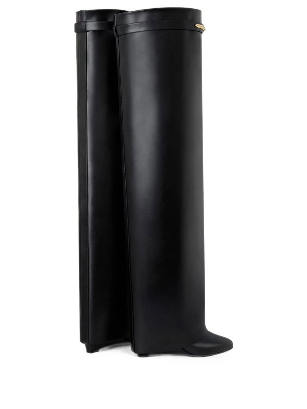 The Best Shops GIVENCHY: boots - Cuissard Shark Pinch leather over-knee boots