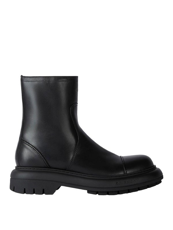 GIVENCHY: boots - Givenchy Cargo leather biker boots