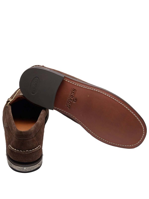 Dan Dallas suede penny loafers shop online: SEBAGO