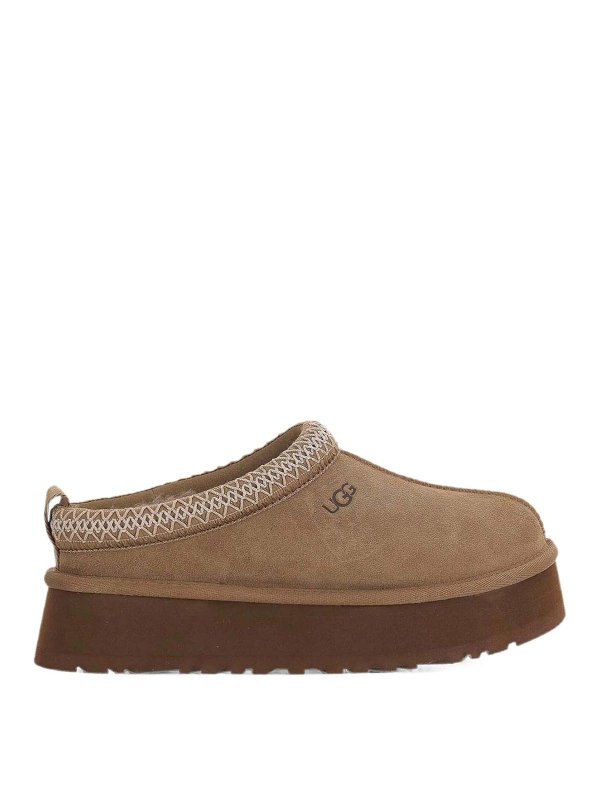 UGG: Loafers & Slippers - Tazz II platform slippers with UGGbraid