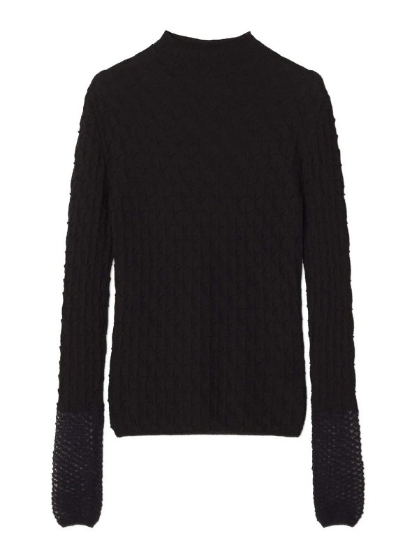LANVIN: Pull col rond - Pull Col Rond - Noir