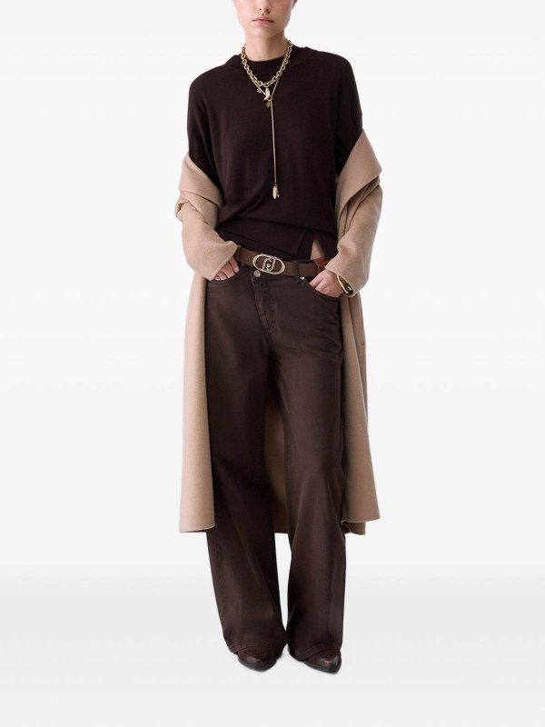 Liu Jo buy online Rundhalspullover - Braun
