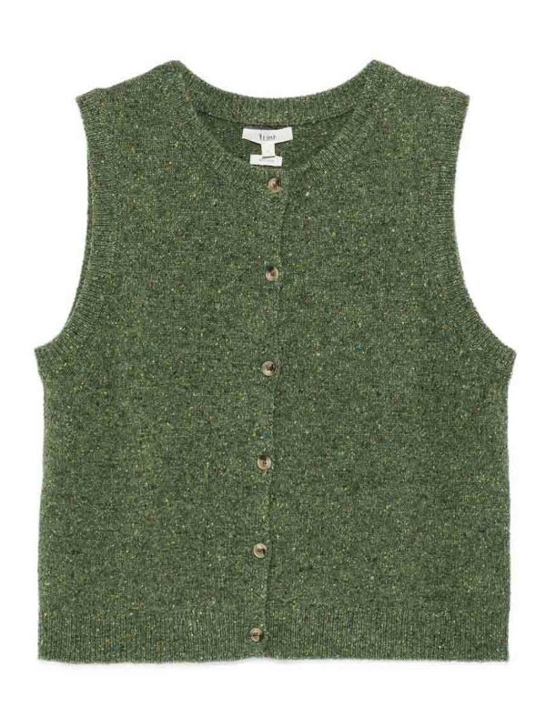 YERSE: Chalecos - Chaleco - Verde