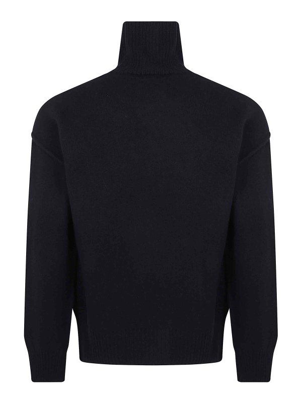 AMI PARIS: Pull col rond online - Pull Col Rond - Noir