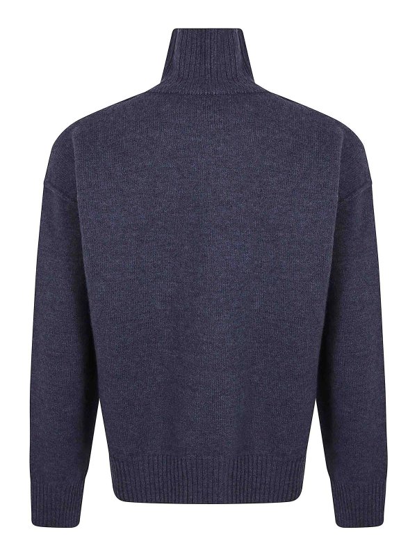 AMI PARIS: Pull col rond online - Pull Col Rond - Gris