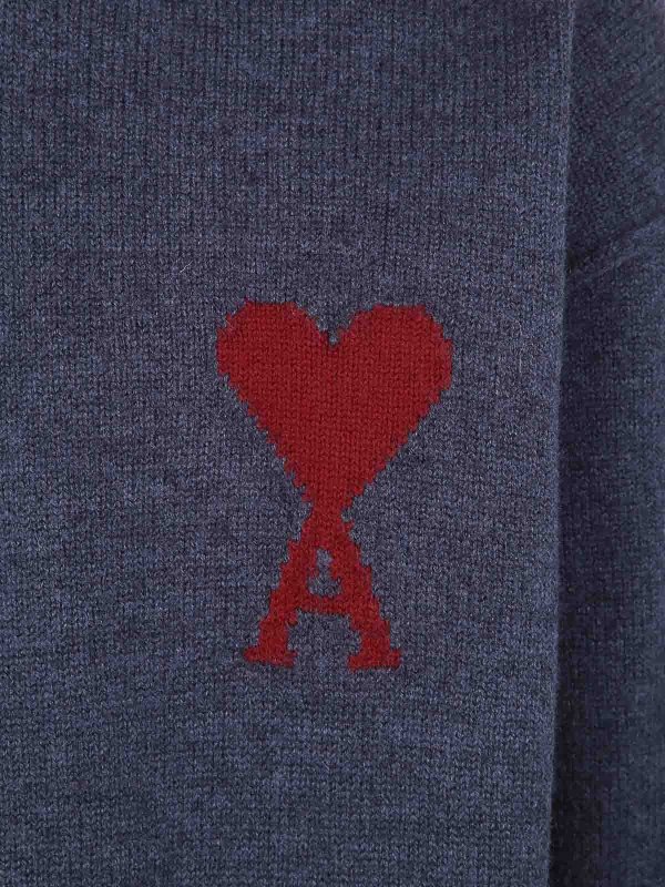 The Best Shops AMI PARIS: Pull col rond - Pull Col Rond - Gris