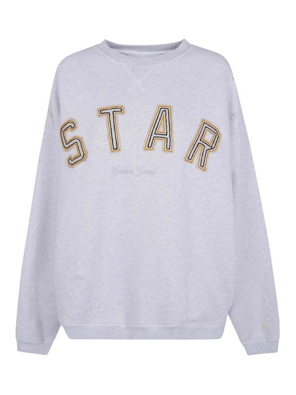 GOLDEN GOOSE: スウェット＆セーター - スウェットシャツ/セーター - グレー