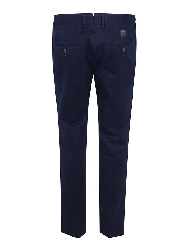 INCOTEX: casual trousers online - Blue Regular Chino