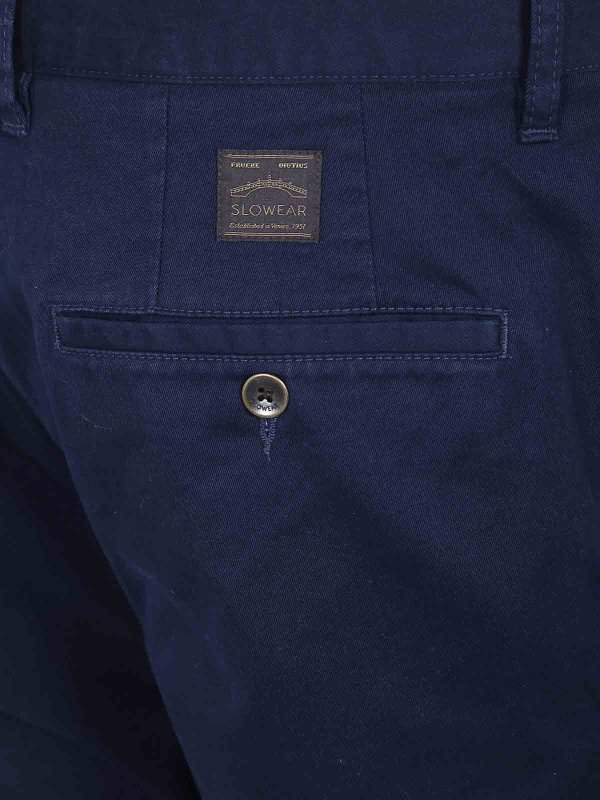 The Best Shops INCOTEX: casual trousers - Blue Regular Chino