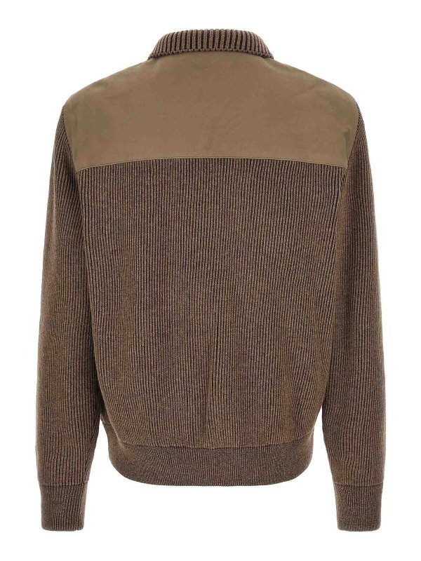 BRIONI: casual jackets online - Brown Hybrid Jacket