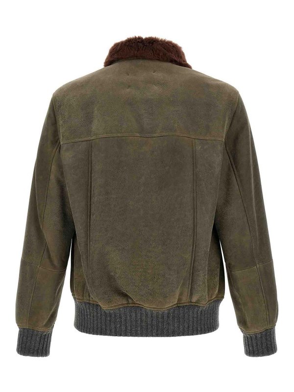 BRUNELLO CUCINELLI: ボンバージャケット online - ボンバージャケット - 緑